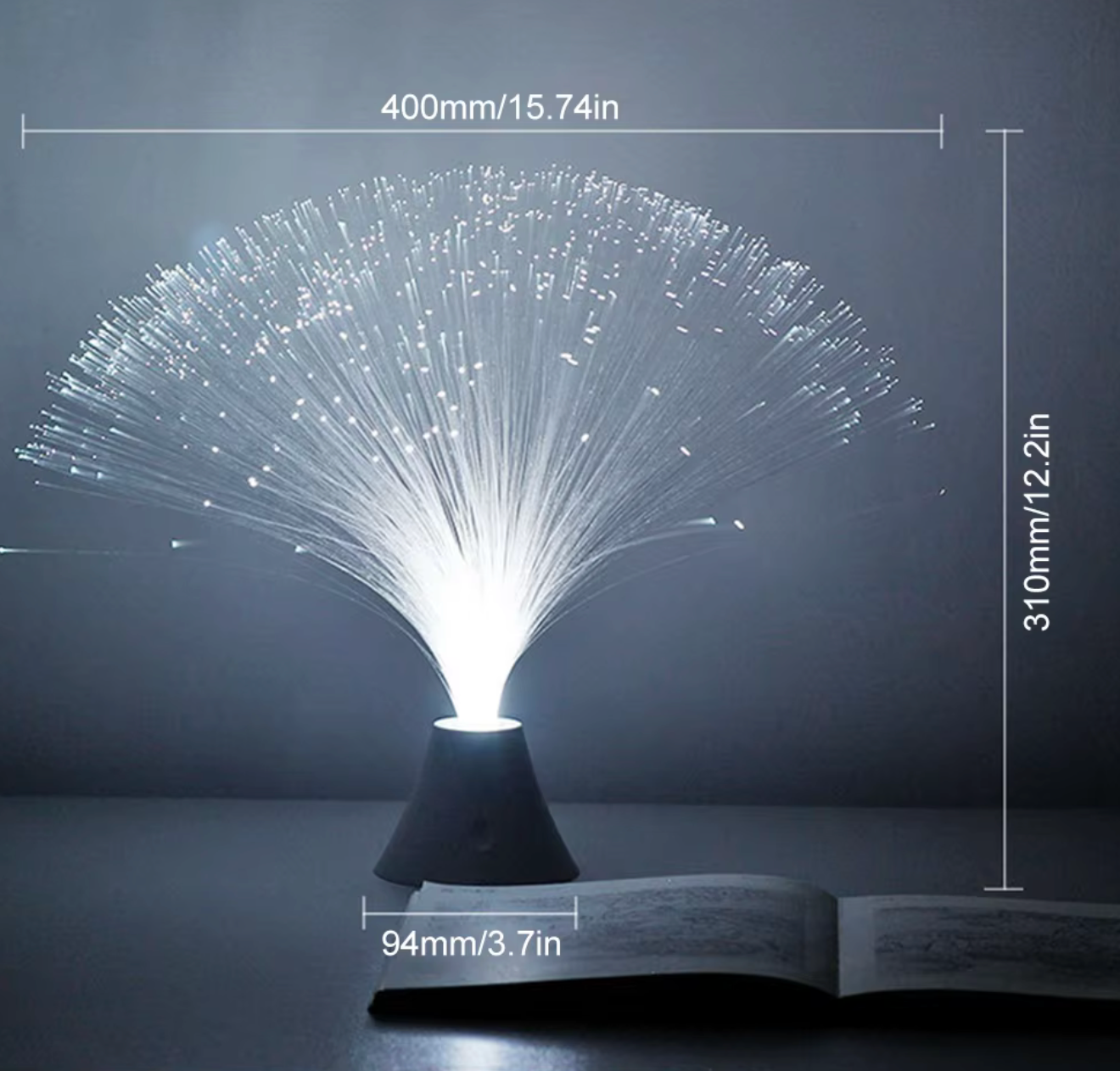 Optic-Fibre LED Lamp with Color Changing Feature