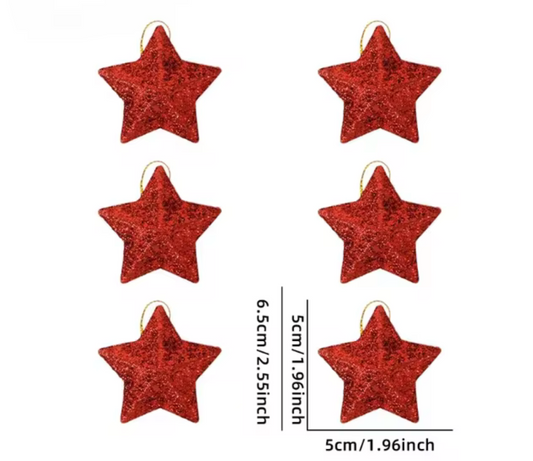 12-Piece Set of Christmas Tree Stars