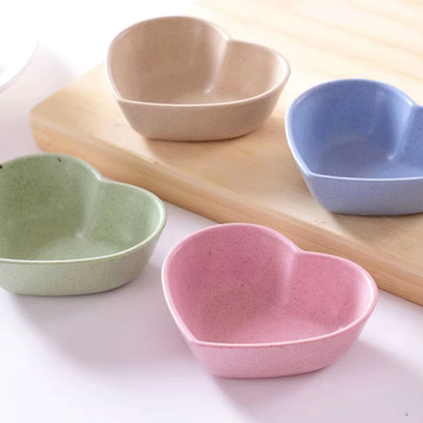 Small Heart-Shaped Serving Bowls