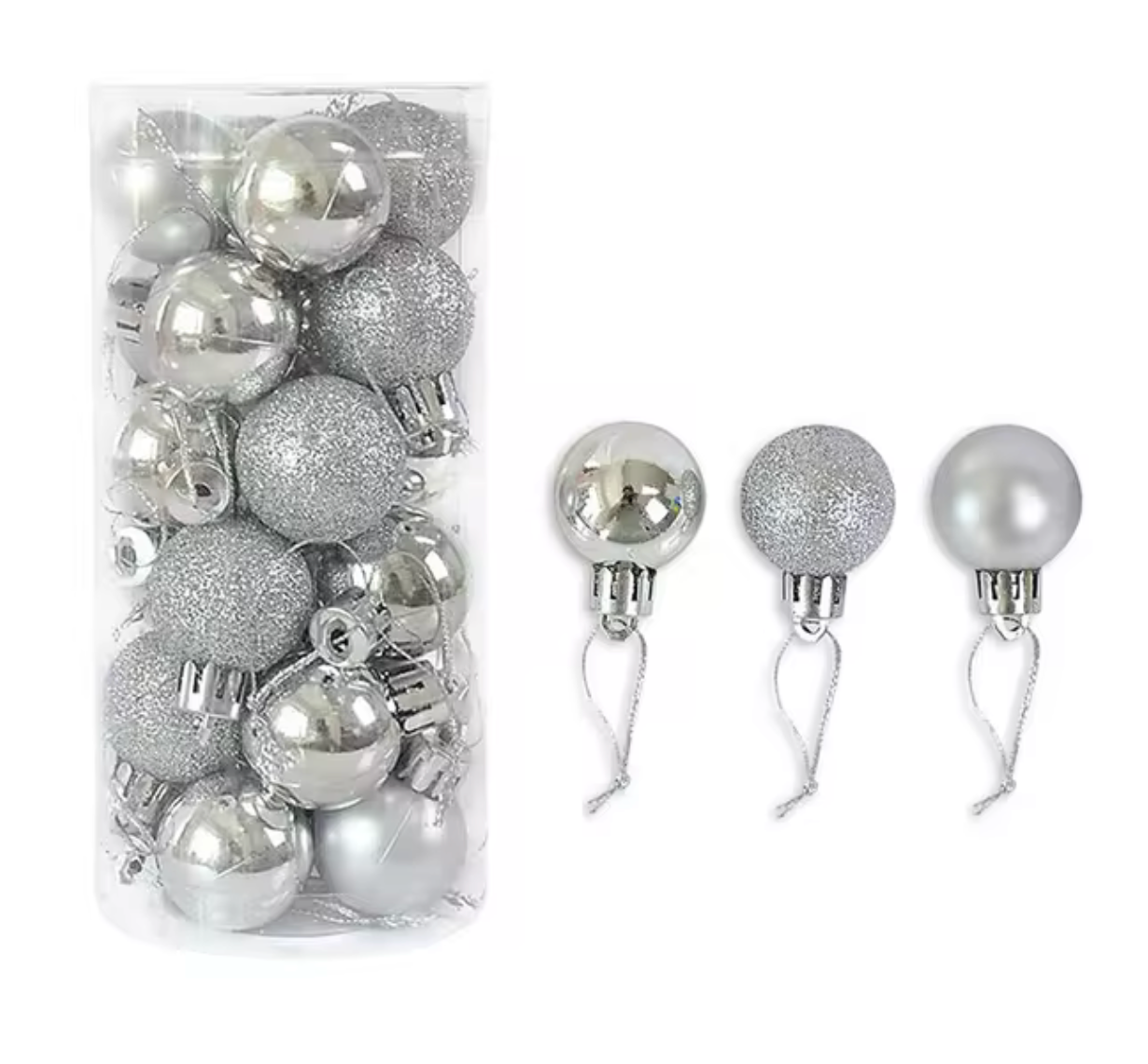 24-Piece Set of Christmas Ornaments