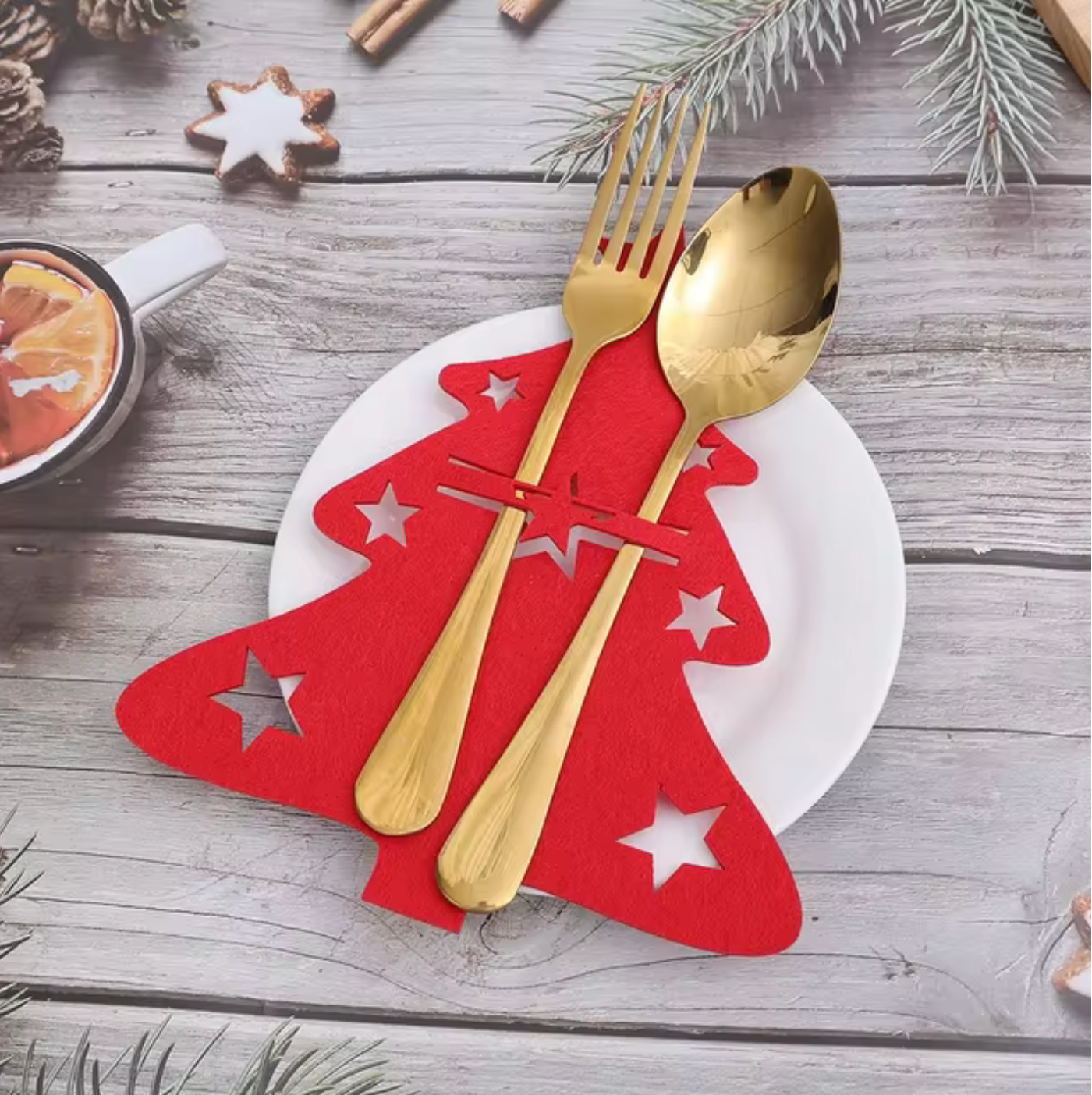 Christmas Table Decor 8-Piece Set