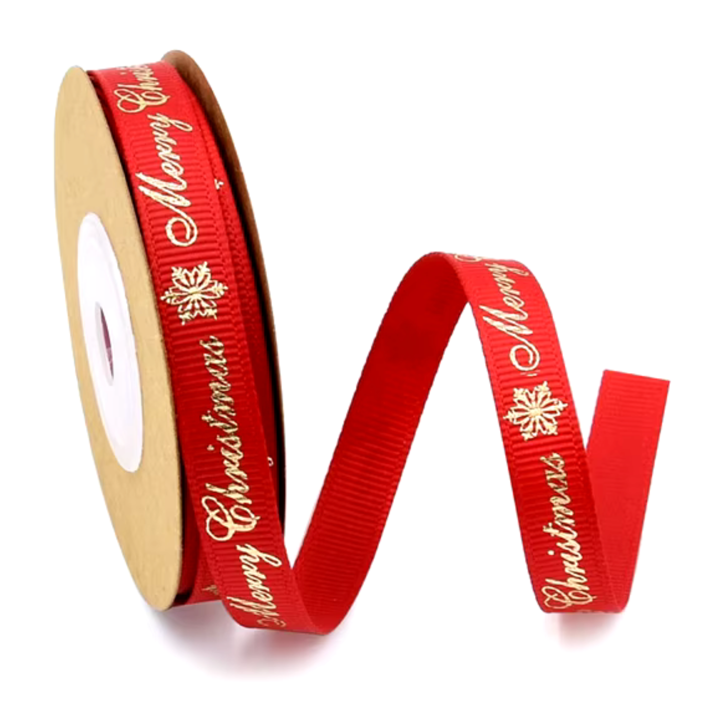 "Merry Christmas" Wrapping Ribbon